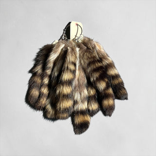 Natural raccoon tail