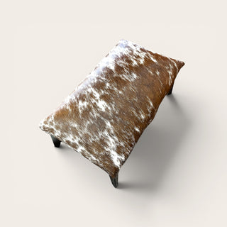 Exact cowhide ottoman