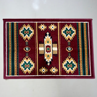 3x2’ Dark red Aztec western doormat
