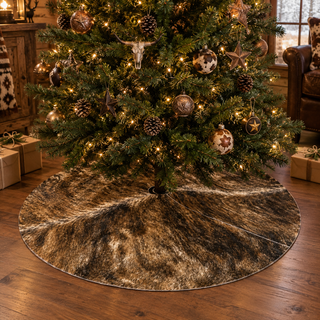 3x3ft brindle all cowhide tree skirt