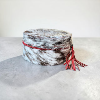 Red all cowhide jewelry box