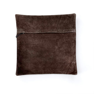 Brown cowhide pillow case