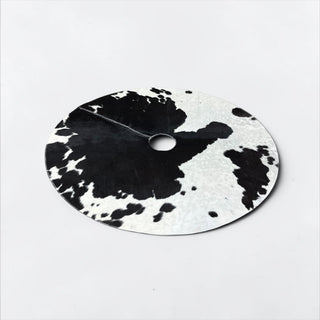 3.6x3.6ft all cowhide salt pepper cowhide tree skirt (t08)