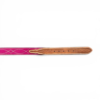 Pink BootStitch belt