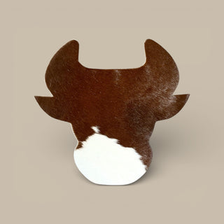 Bull cowhide placemat