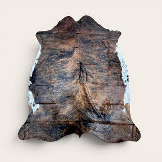 H6.11 x 5.3w ft Brazilian cowhide rug ($12)