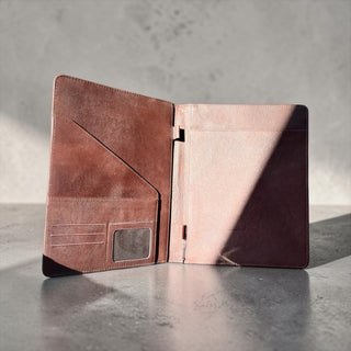 Concho tooled leather planner