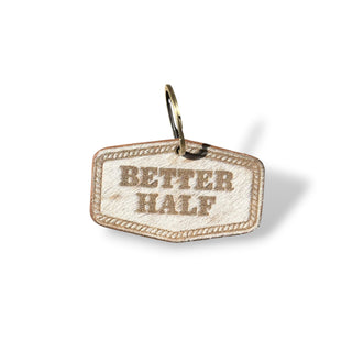Better half cowhide & leather Keychain