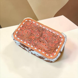 Tan blossom jewelry box