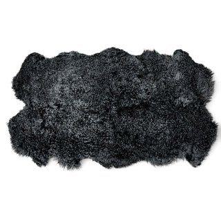 4x6’ Black Mongolian sheepskin