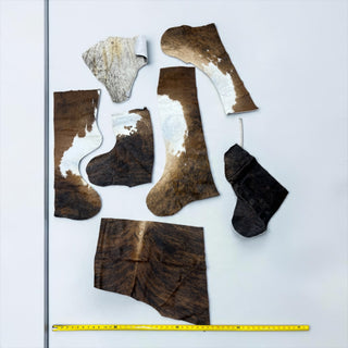 Genuine cowhide scraps