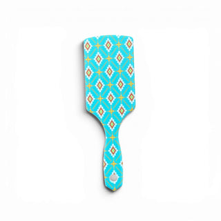 Turquoise western hairbrush