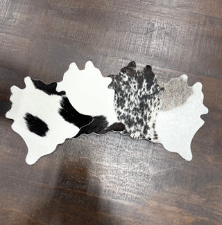 4pc Set mini calf hide