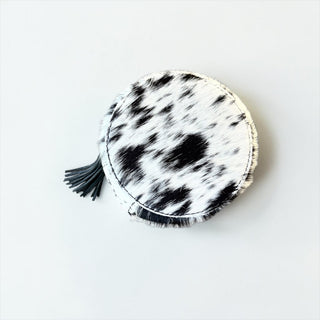 Black all cowhide jewelry box