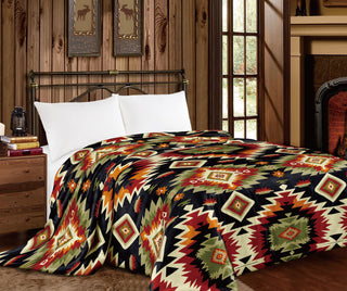 Orange Aztec - Mia blanket