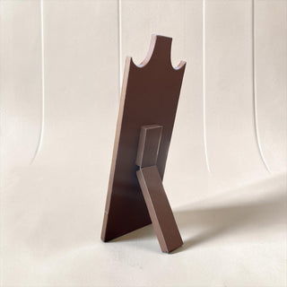 Tan all cowhide necklace display (m28)