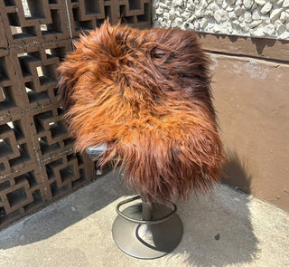 Rusty Brown Icelandic Sheepskin Rug 2x3'