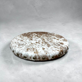 All cowhide lazy Susan