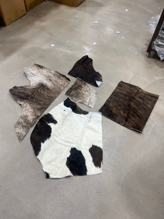 Genuine cowhide scraps