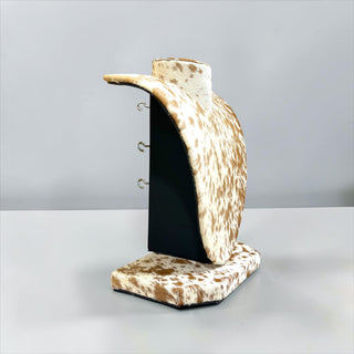 All cowhide necklace display (a3)