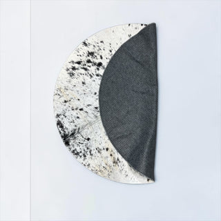 3.6x3.6ft salt pepper cowhide tree skirt (t03)