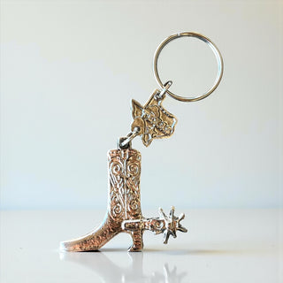 Boot metal keychain