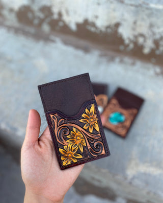 Daisy Leather credit card wallet