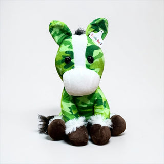 Green camo horse - Medium farm pal