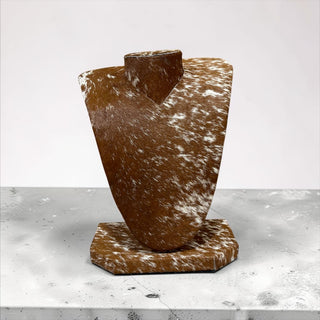 All cowhide necklace display (a10)