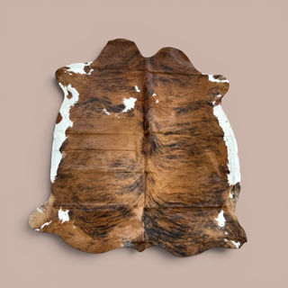 5.8x5.4ft Brazilian cowhide rug (s14)