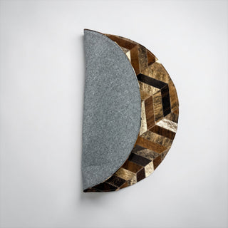 3x3ft Brindle cowhide patchwork rugs