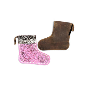 Pink Christmas stockings