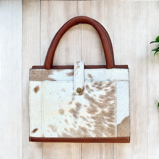 Tan cowhide book cover