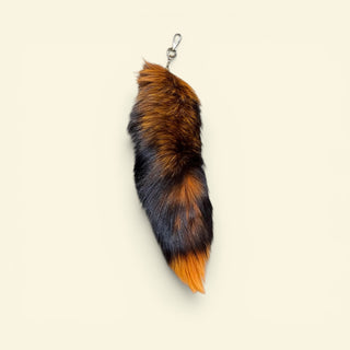 Night orange fox tail