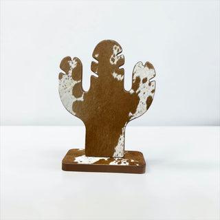 Cactus all cowhide cactus necklace displays