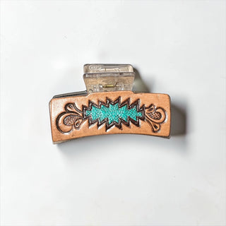 Turquoise trail hair claw