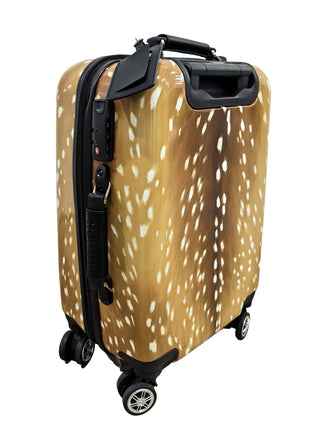 Deer print luggage rolling suitcase