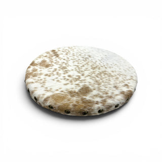 All cowhide lazy Susan