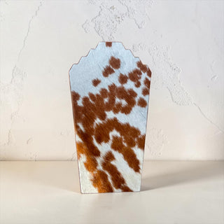 Brown all cowhide necklace display (m14)