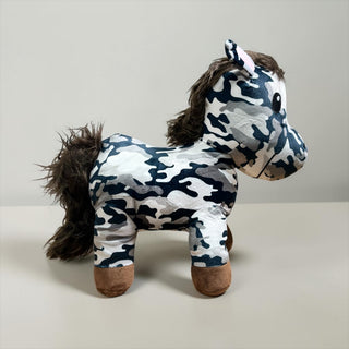 Grey camo horse - medium farm pal