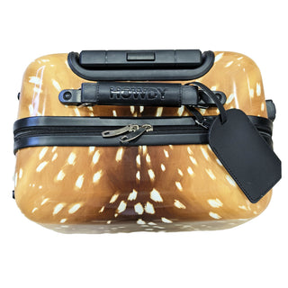 Deer print luggage rolling suitcase
