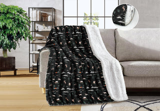 Rodeo night queen Sherpa blankets