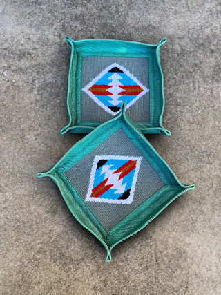 Mini Tray Turquoise Aztec Saddle