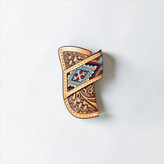 Turquoise Aztec knife sheath
