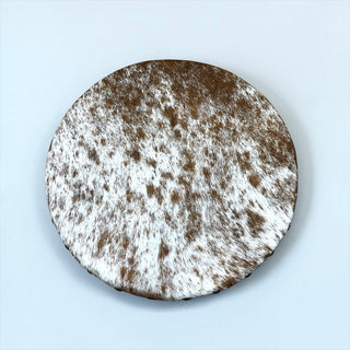 All cowhide lazy Susan
