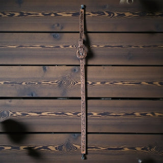 Bloom tooled leather bag strap