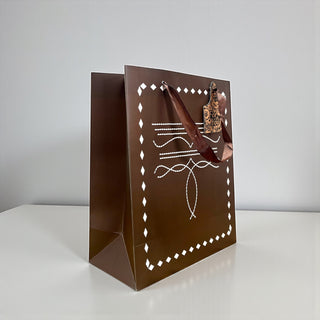 Brown BootStitch gift bag