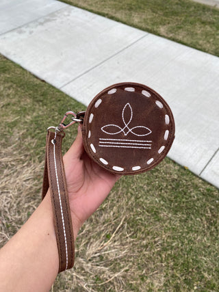 BootStitch Leather Wristlet