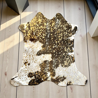 2-3’ gold acid wash calf hide