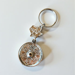 Mariachi hat metal keychain
